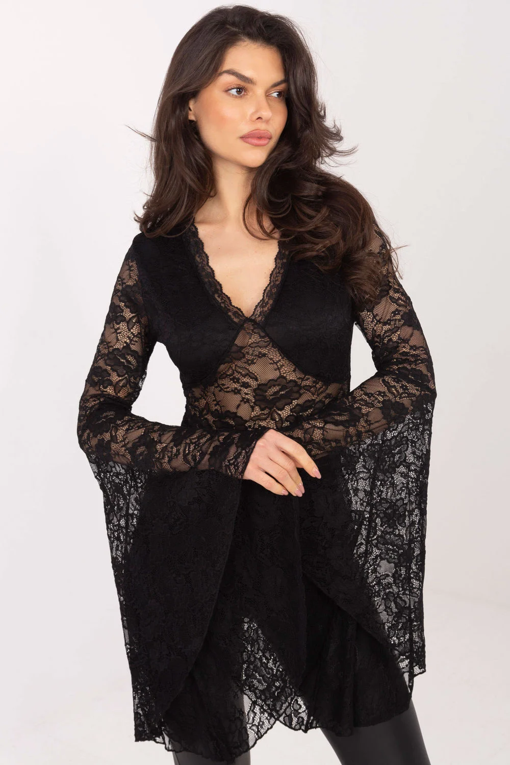 Blouse en dentelle noir