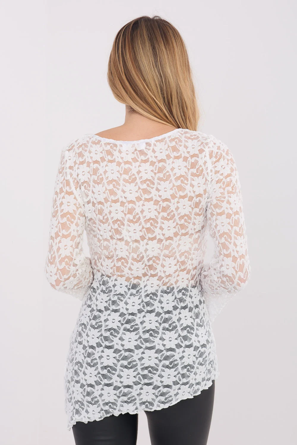 Blouse en dentelle blanc – Image 3