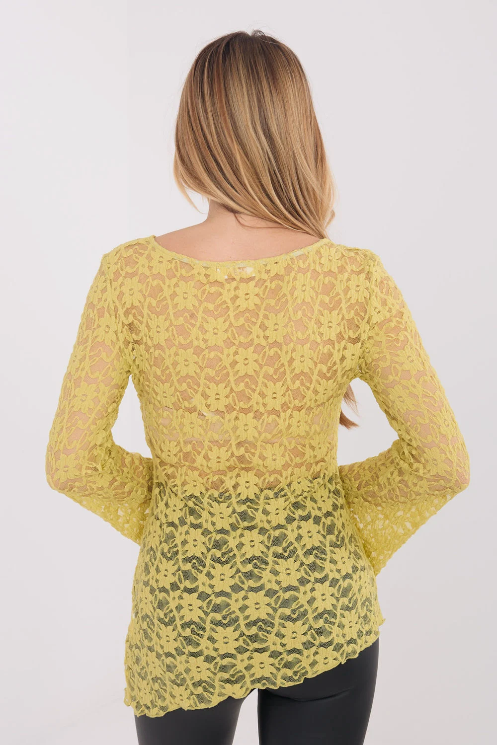 Blouse en dentelle vert – Image 3