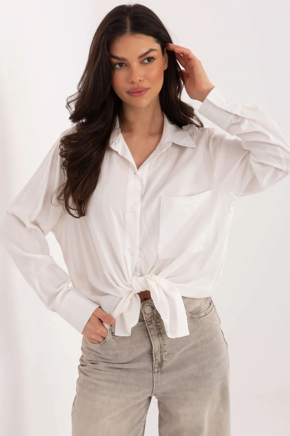 Chemise manche longue blanche