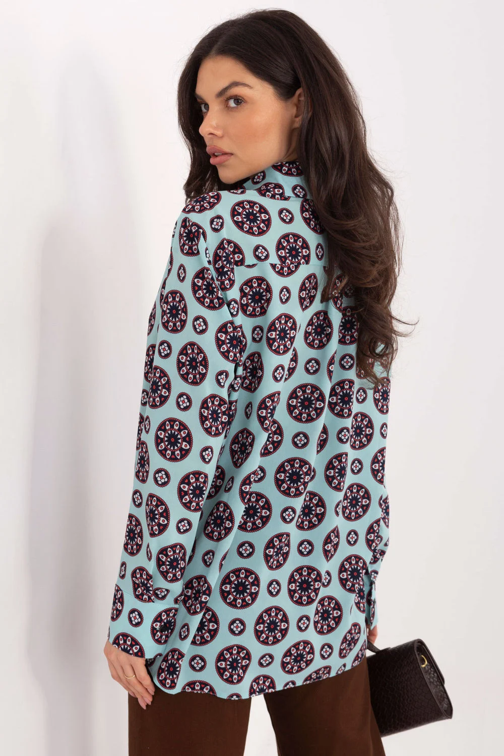 Chemise manche longue verte – Image 3