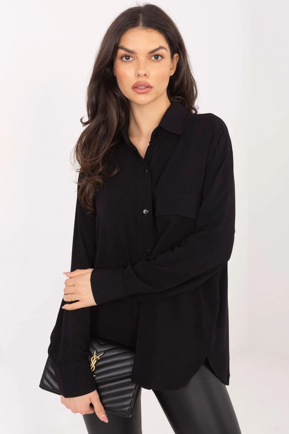 Chemise manche longue noire