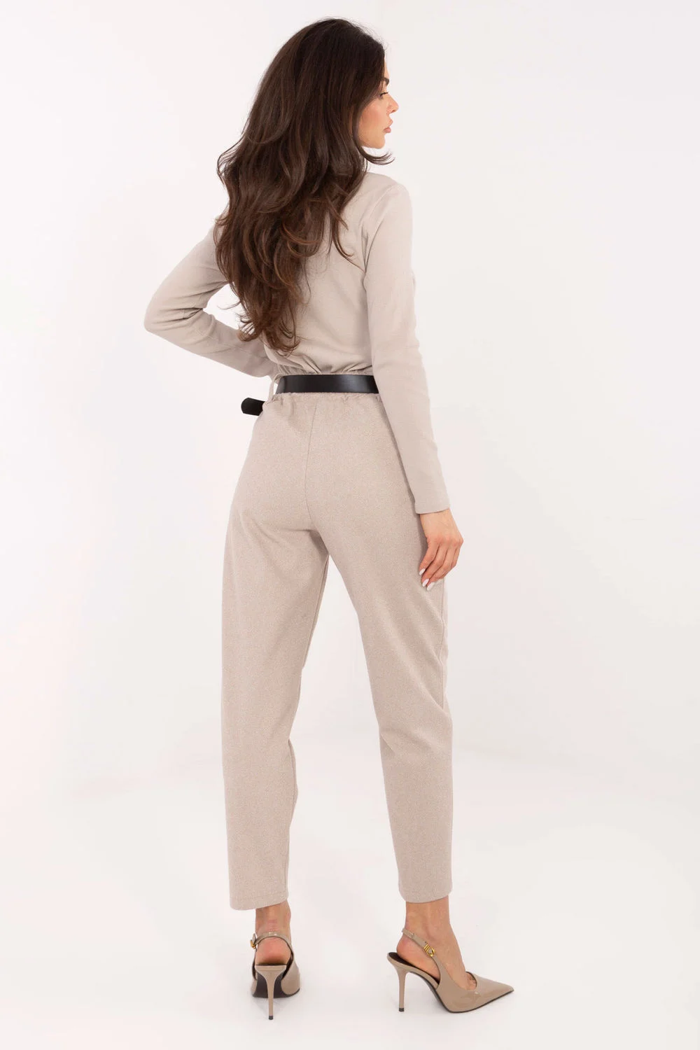 Pantalon femme beige – Image 3