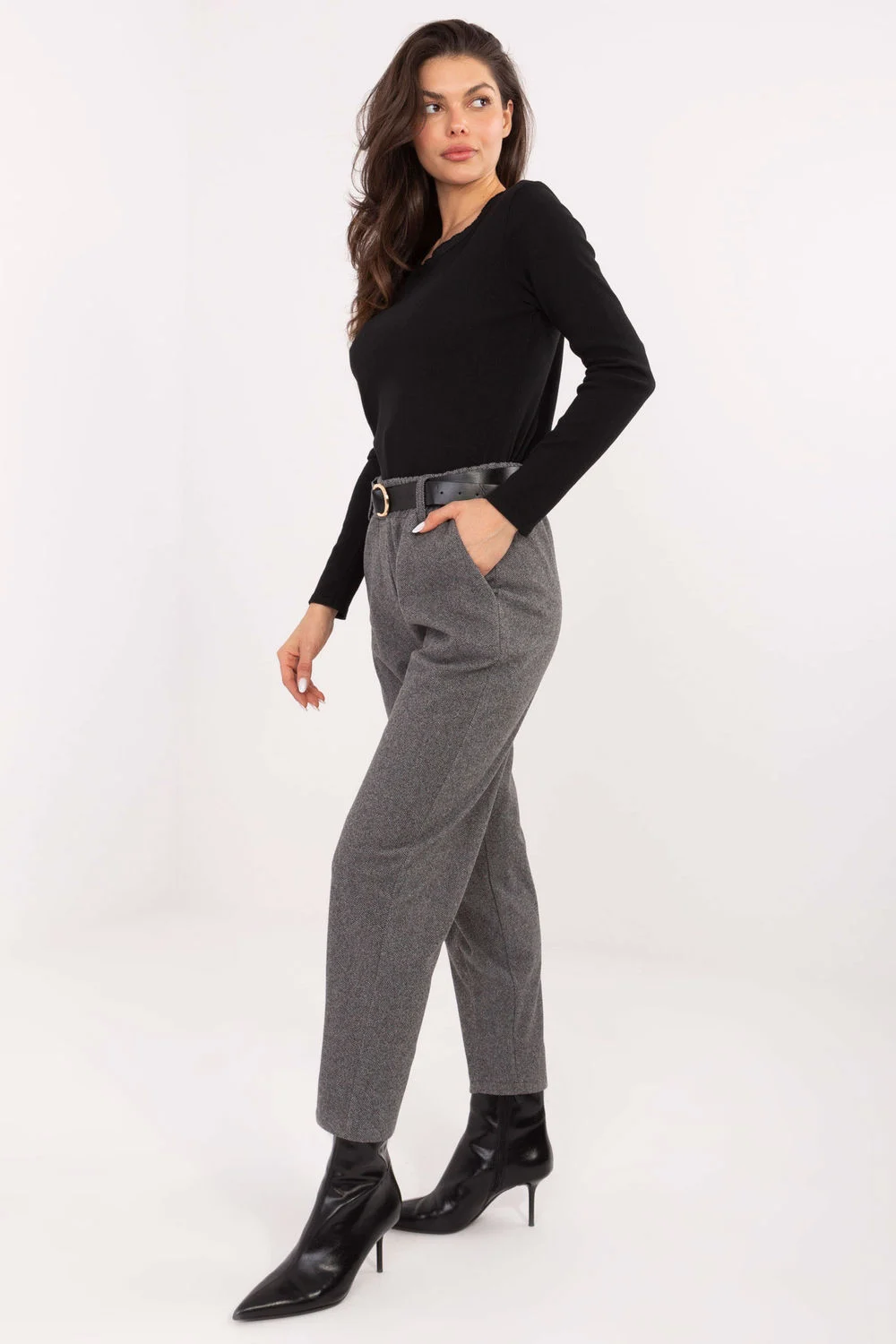 Pantalon femme gris – Image 4