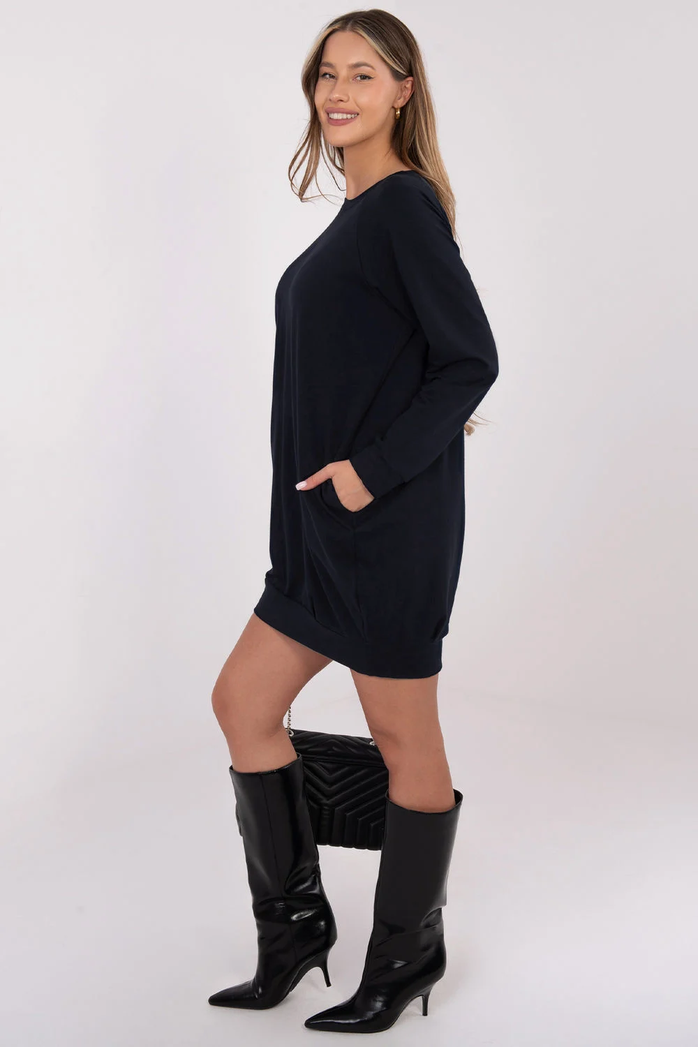 Robe de jour bleue marine – Image 2