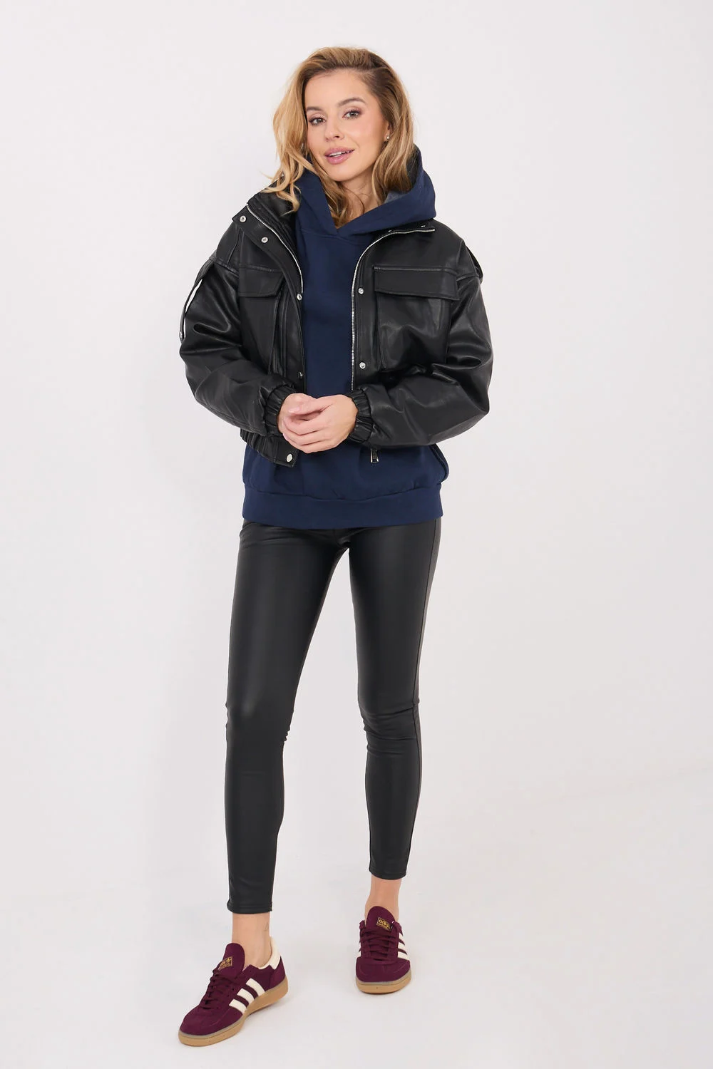 Sweatshirt bleu marine – Image 2
