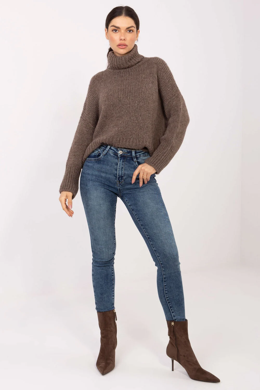 Col roulé beige – Image 2