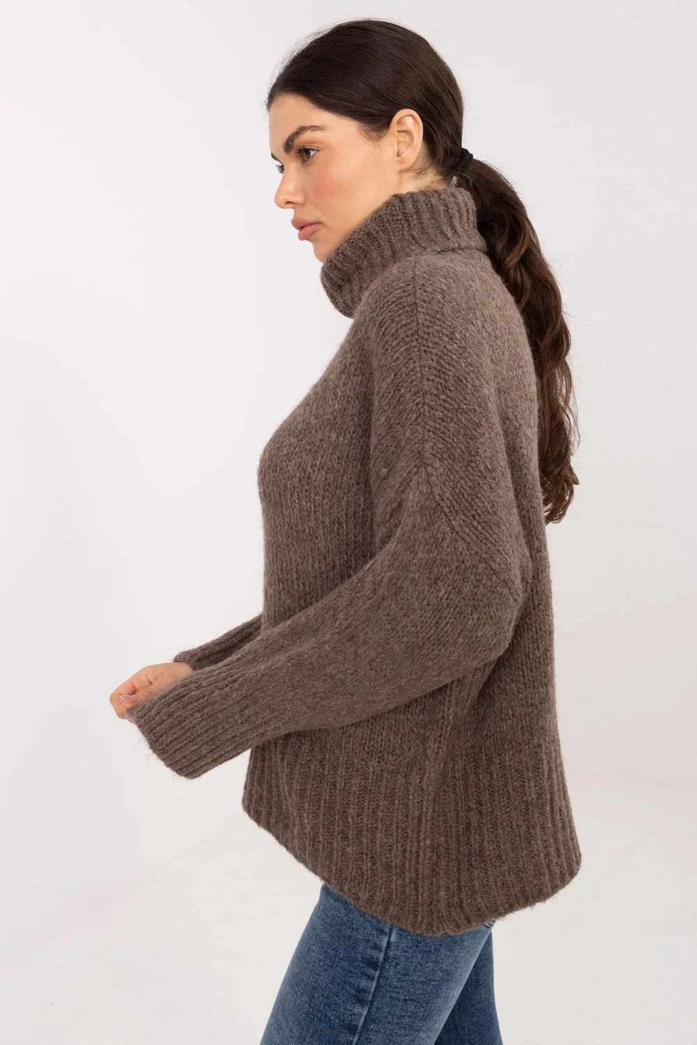 Col roulé beige – Image 3