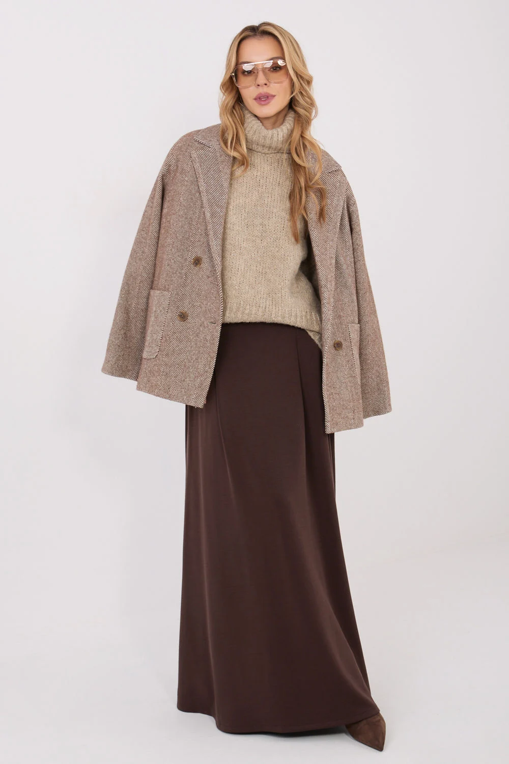 Col roulé beige – Image 2