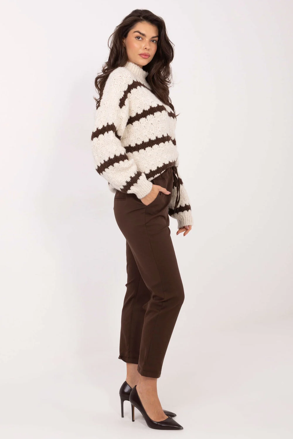 Pantalon femme brun – Image 2