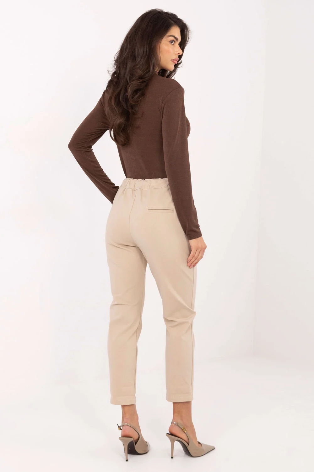 Pantalon femme beige – Image 3