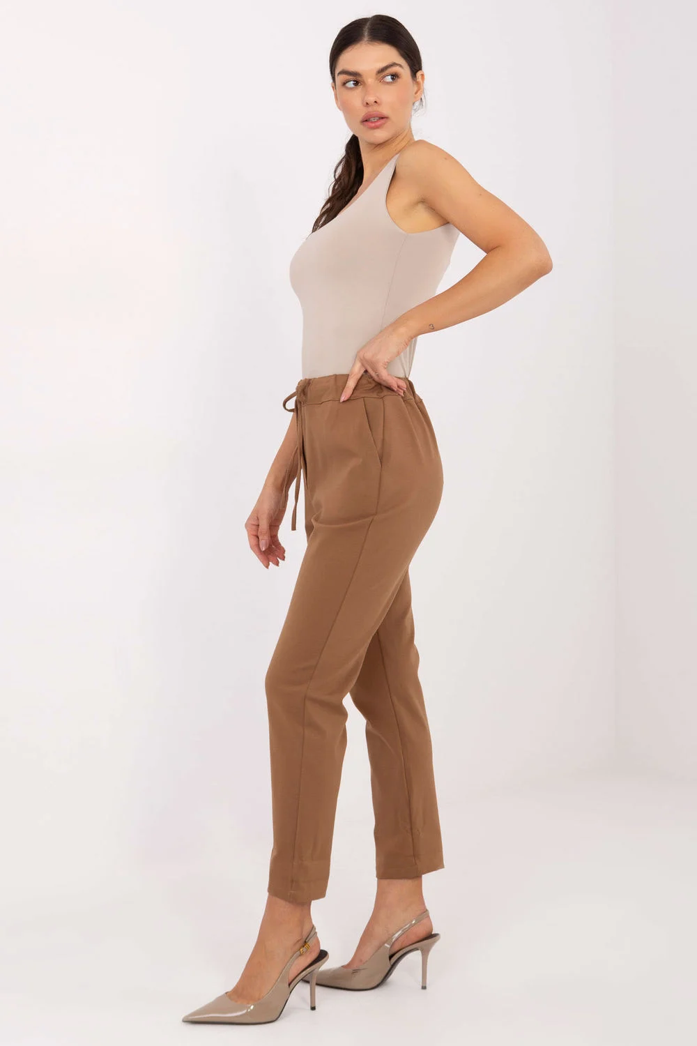 Pantalon femme brun – Image 2