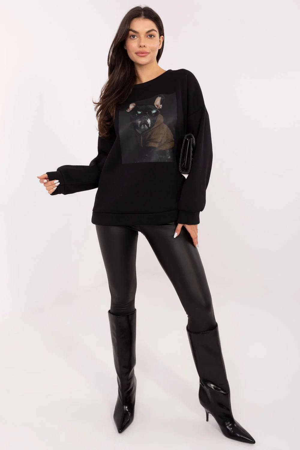 Sweatshirt noir – Image 2
