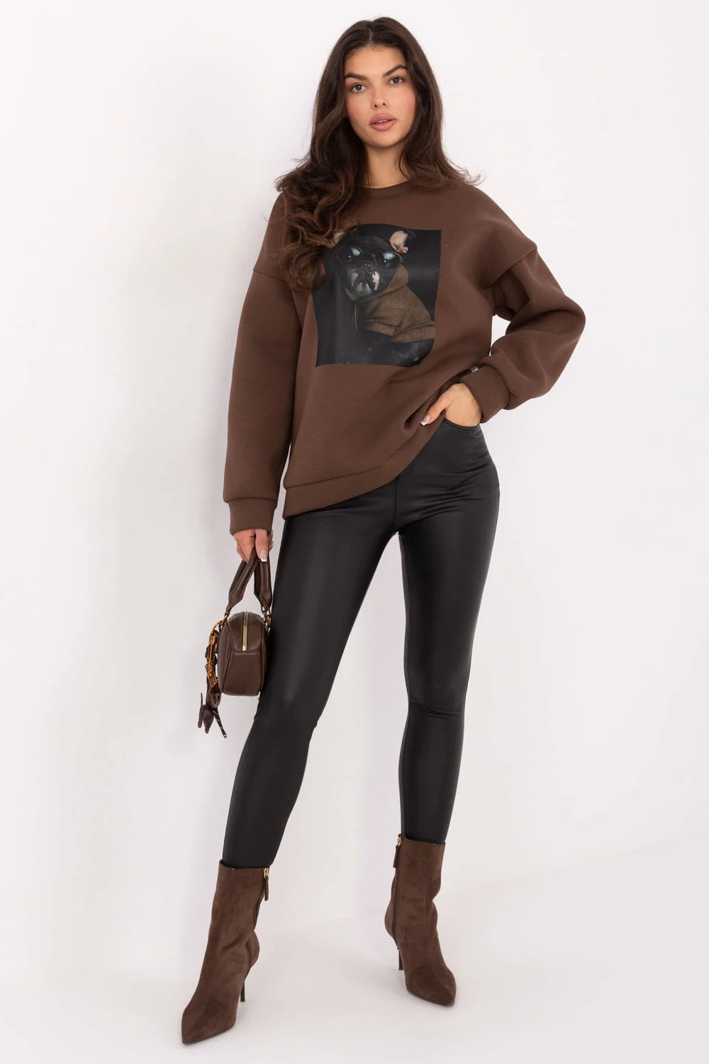 Sweatshirt brun – Image 2