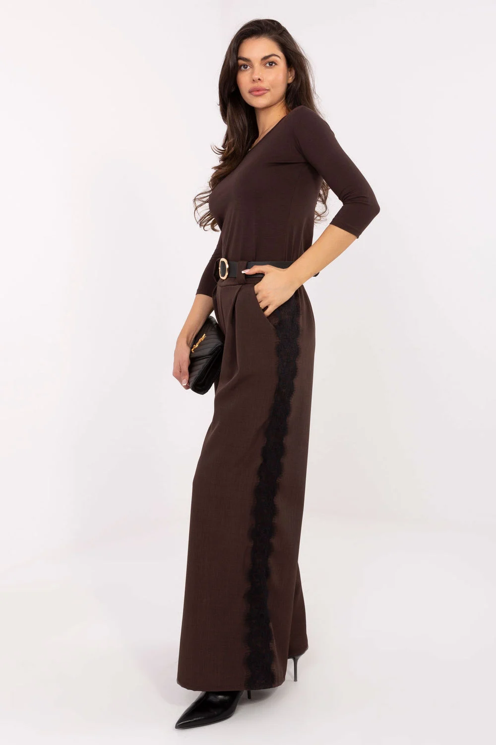 Pantalon femme brun – Image 2