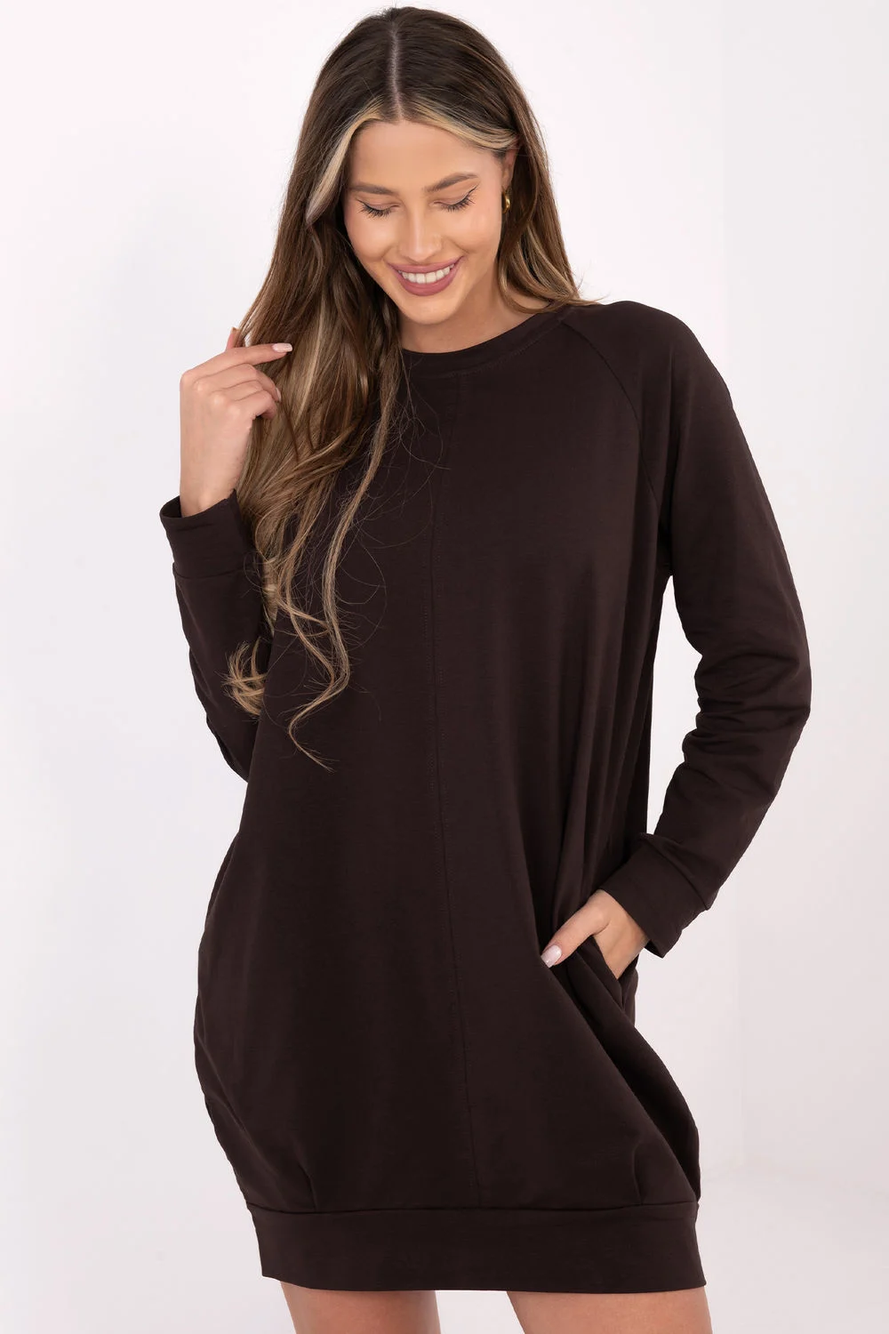 Robe de jour brune