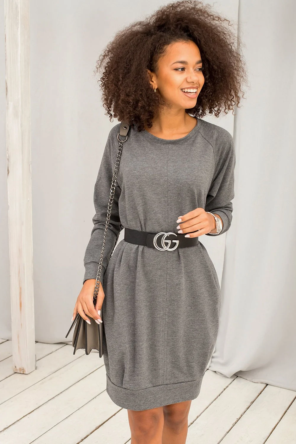 Robe de jour grise – Image 2