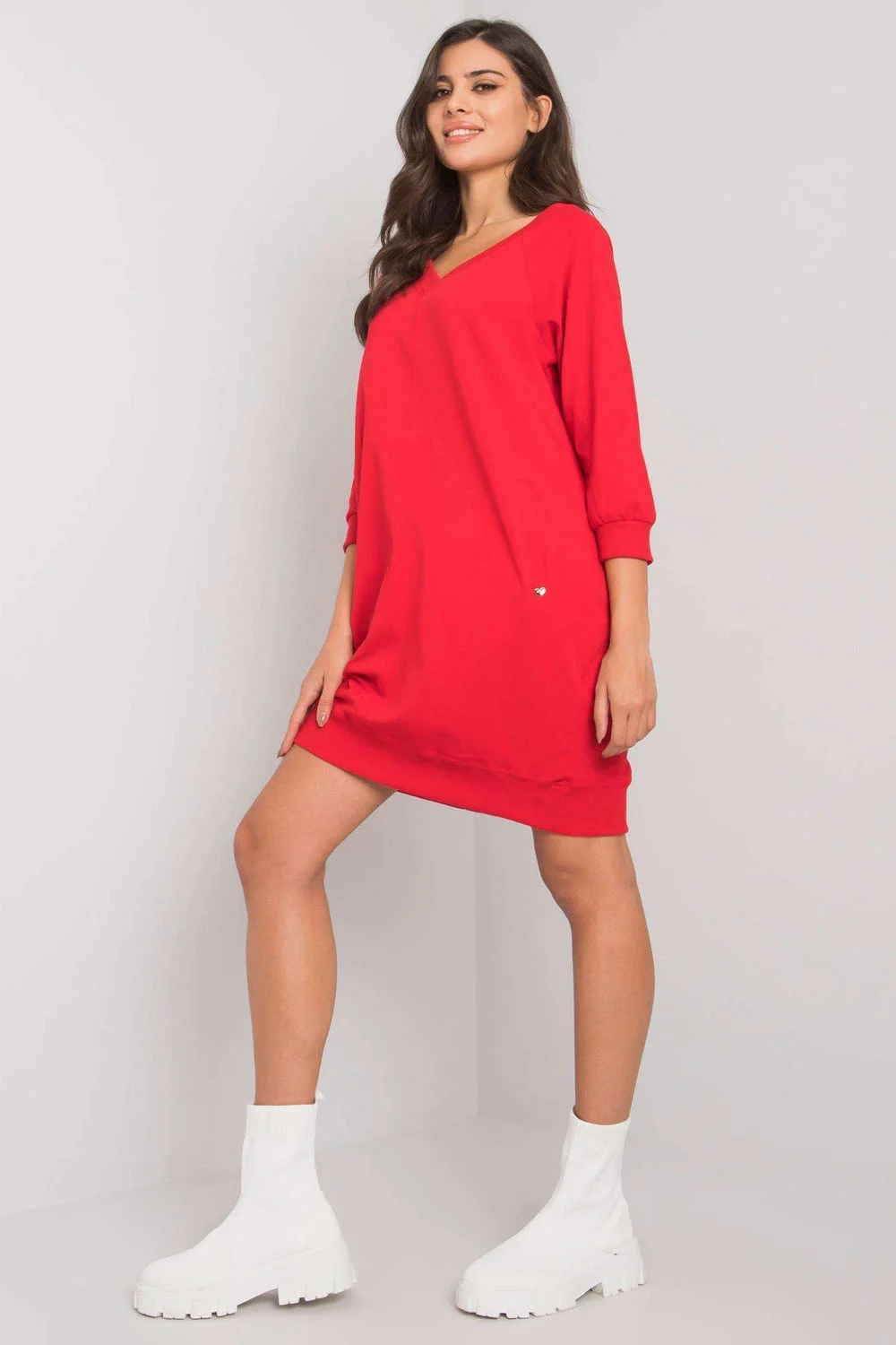 Robe de jour rouge – Image 2