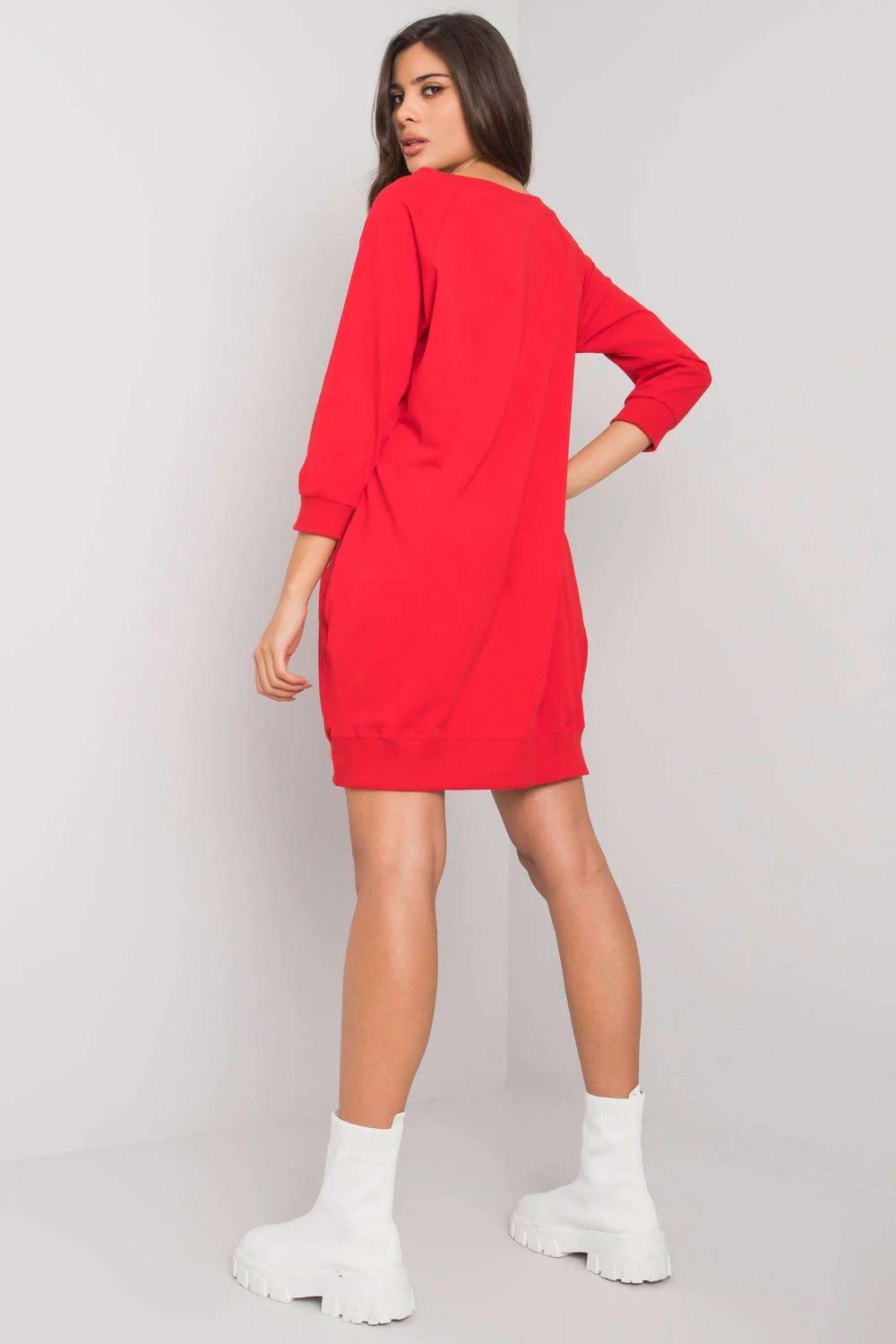 Robe de jour rouge – Image 3