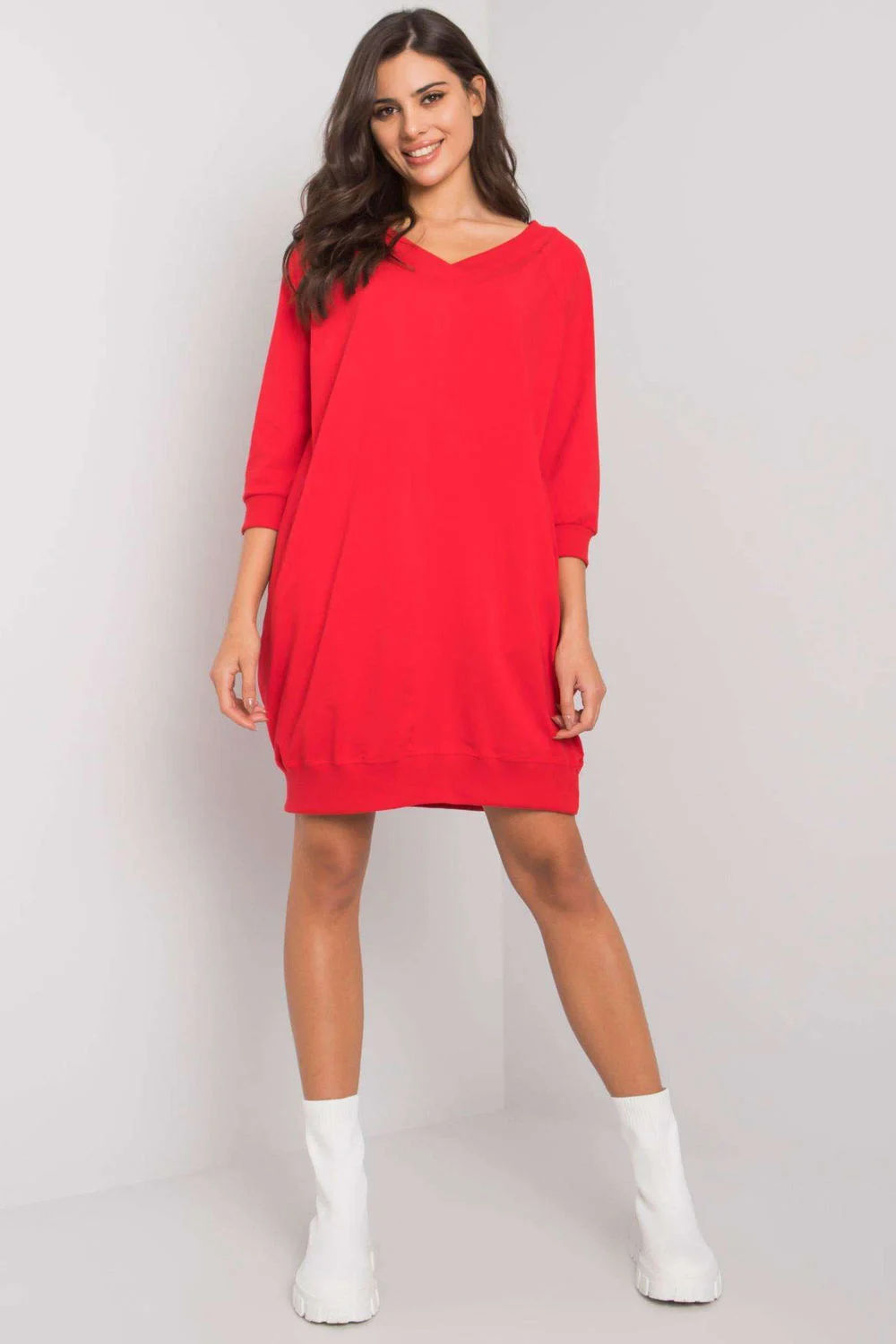 Robe de jour rouge – Image 4