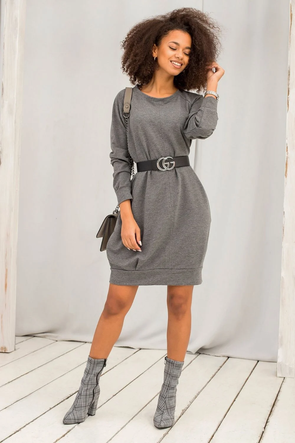 Robe de jour grise – Image 3