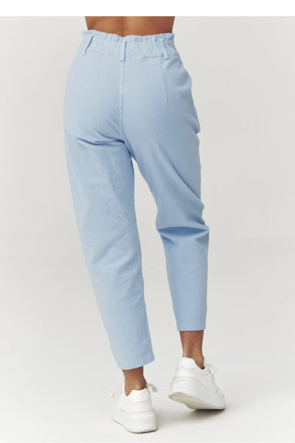 Pantalon en velours côtelé bleu – Image 3