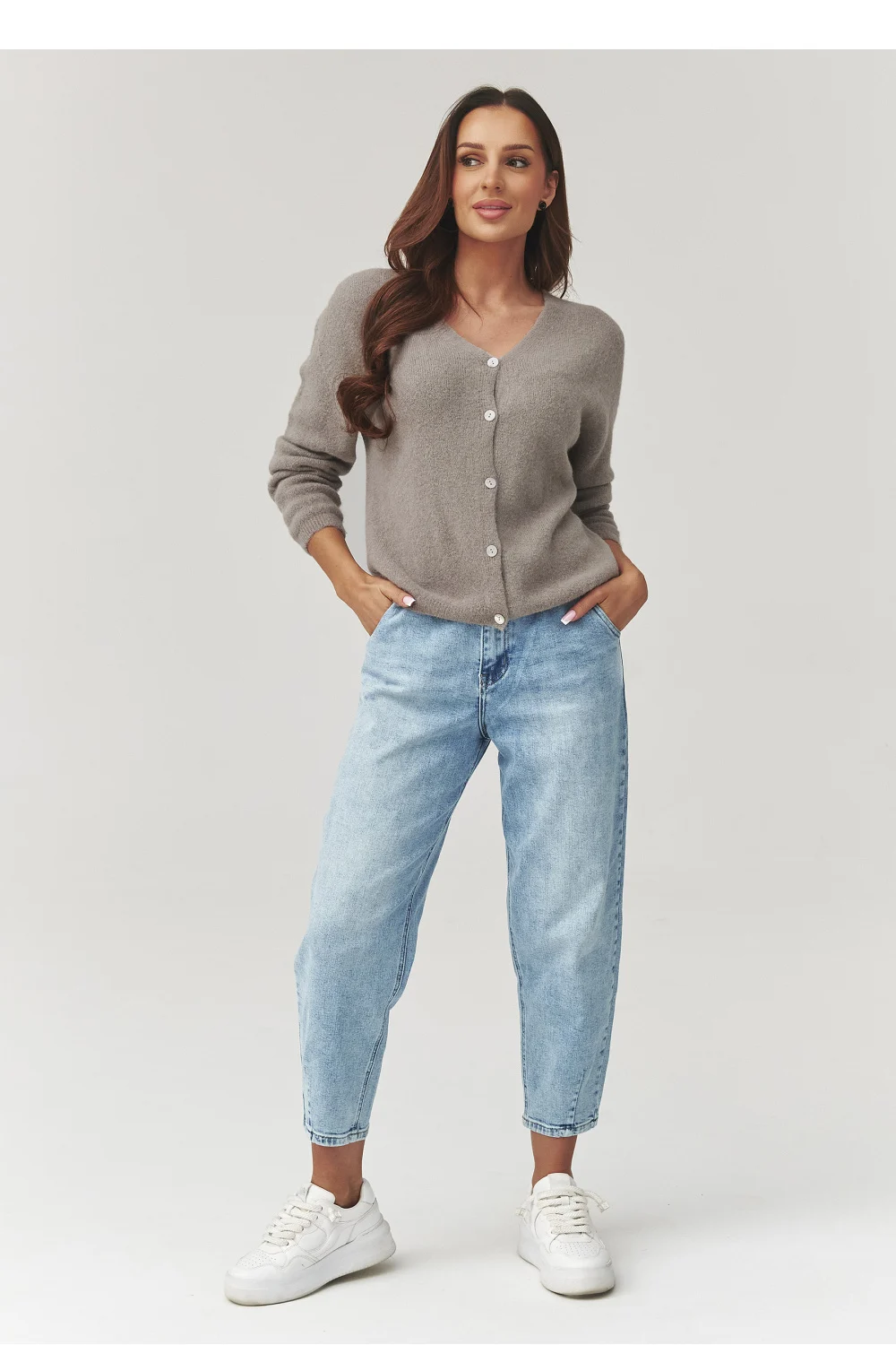 Cardigan brun – Image 2