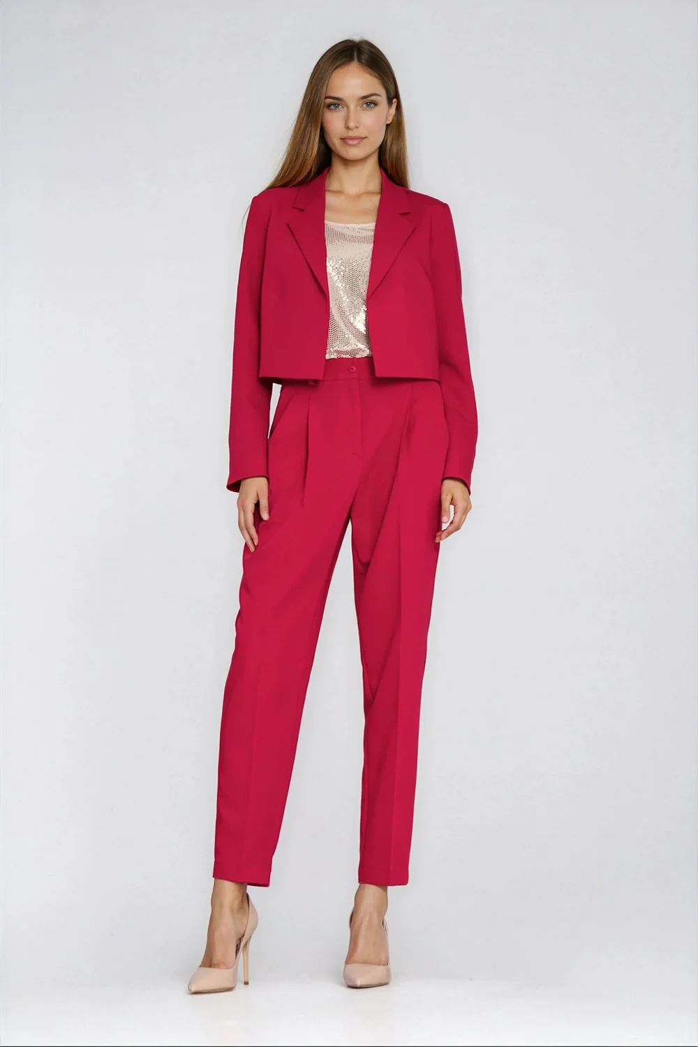 Blazer femme rouge – Image 2