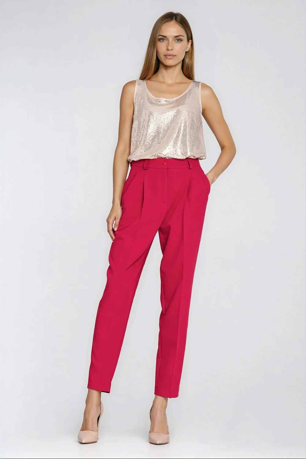 Pantalon femme rouge – Image 2