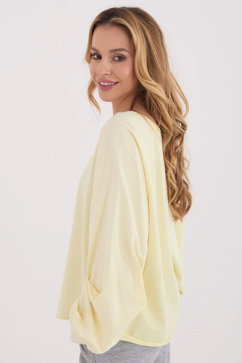 Chemise manche longue jaune – Image 3