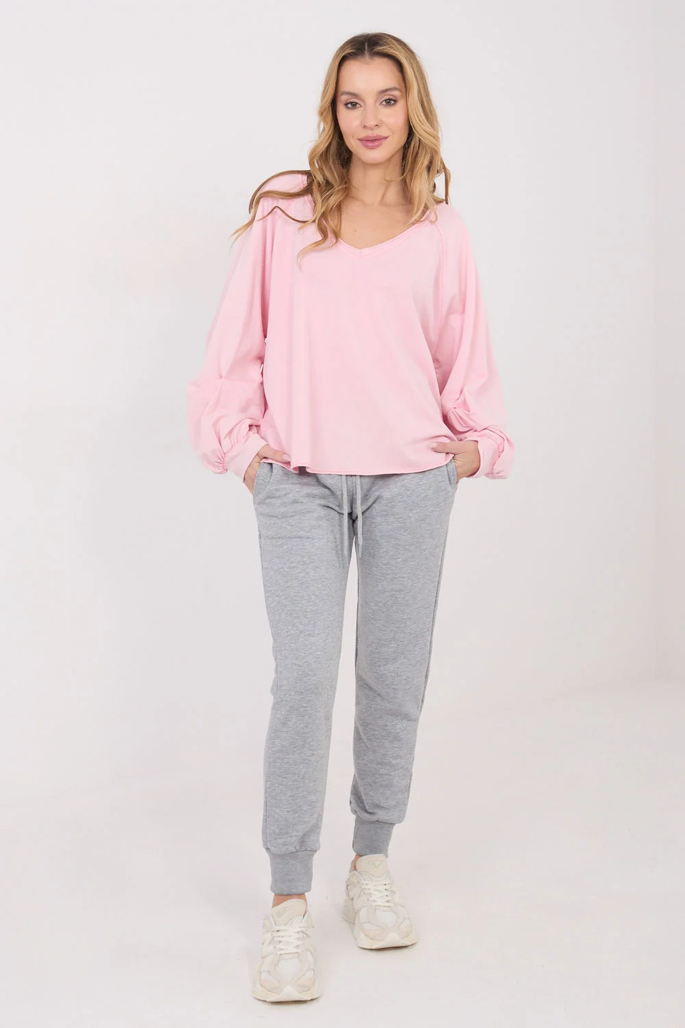 Chemise manche longue rose – Image 2