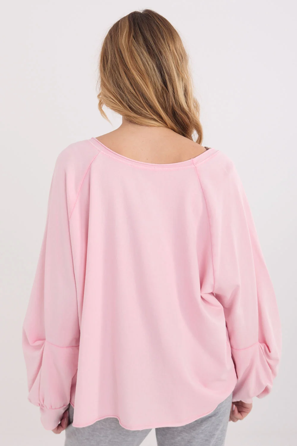 Chemise manche longue rose – Image 3