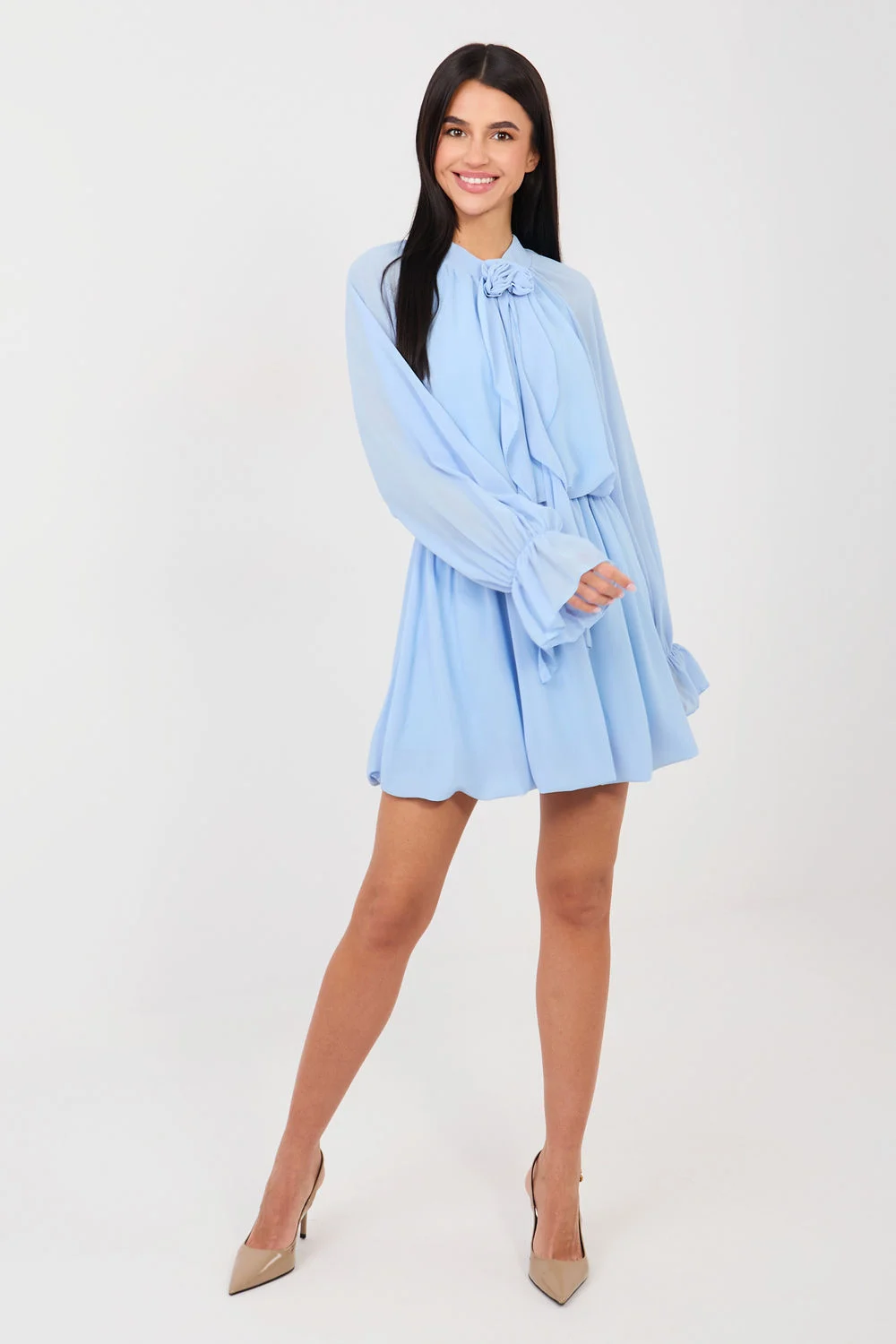 Robe de cocktail bleue – Image 2