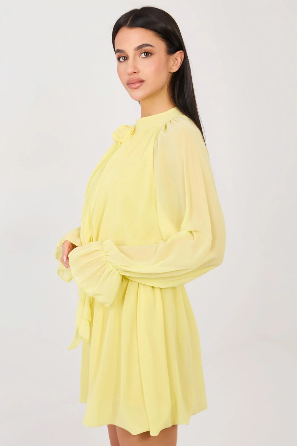 Robe de cocktail jaune – Image 3