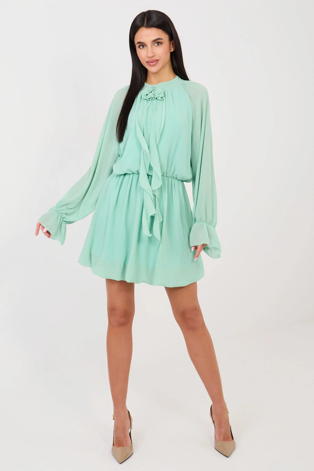 Robe de cocktail verte – Image 2