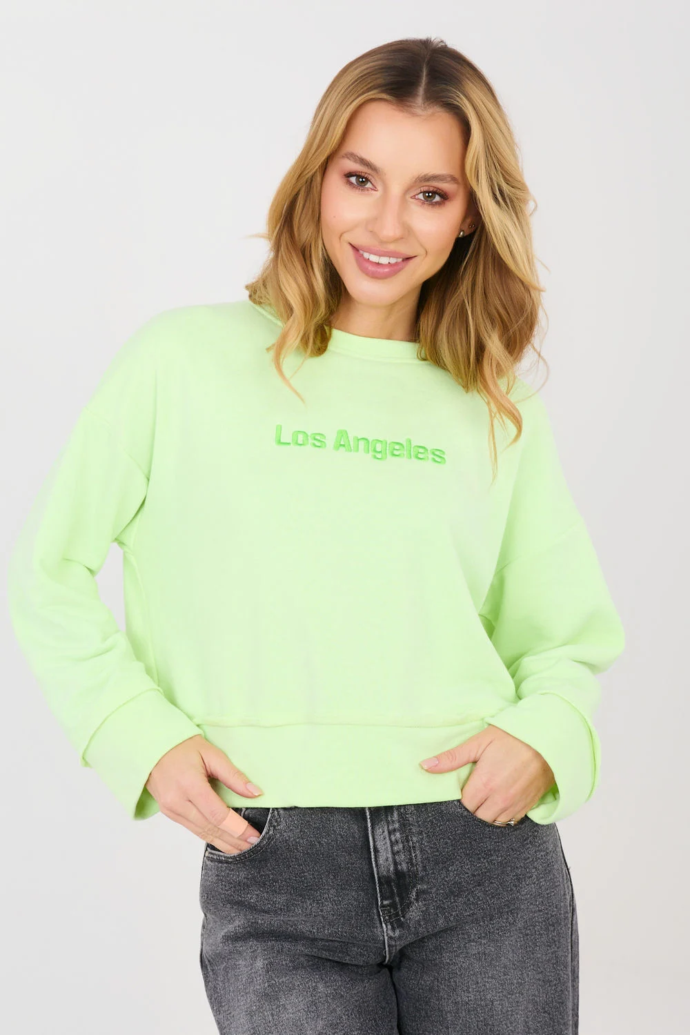 Sweatshirt vert