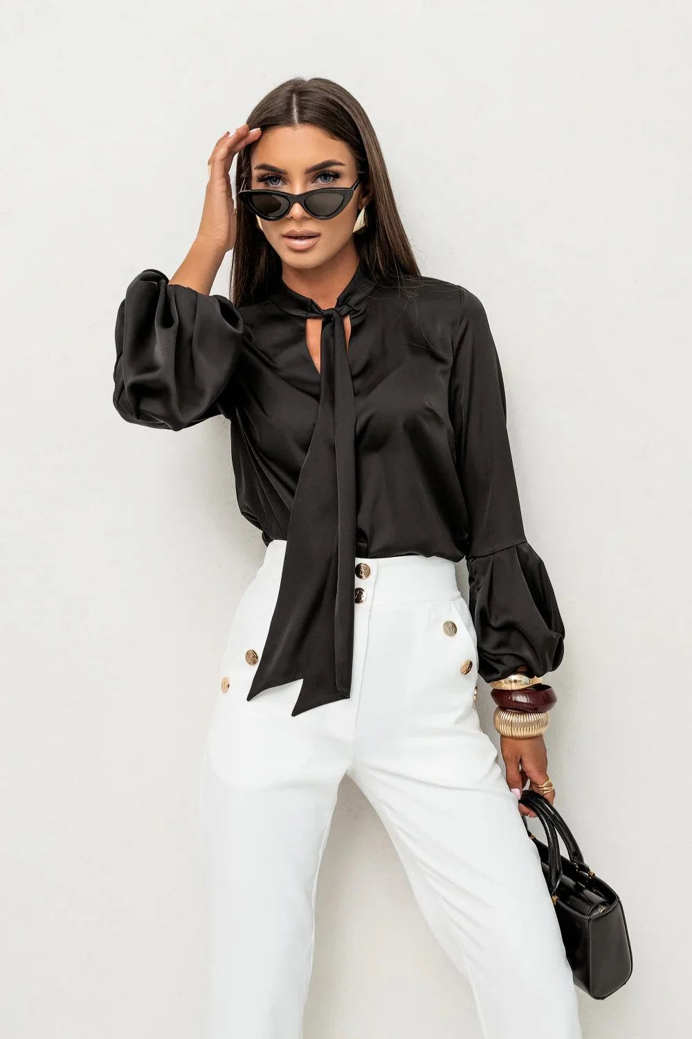 Chemise manche longue noire – Image 3