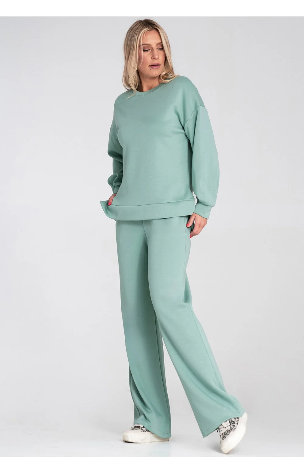 Sweatshirt vert – Image 2