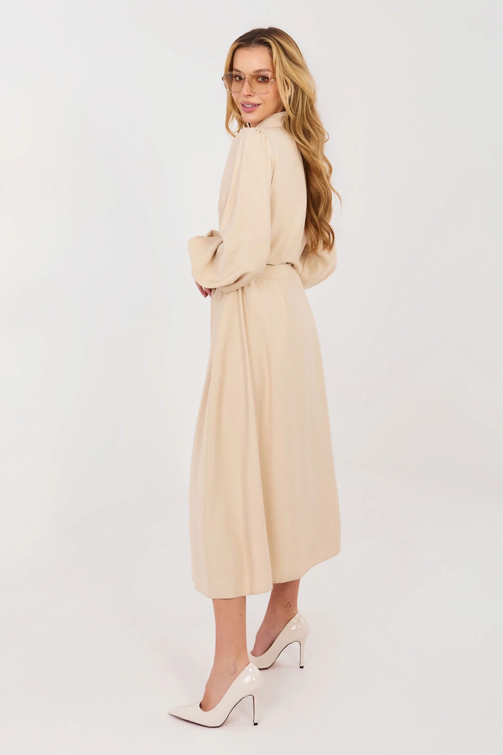 Robe de jour beige – Image 2