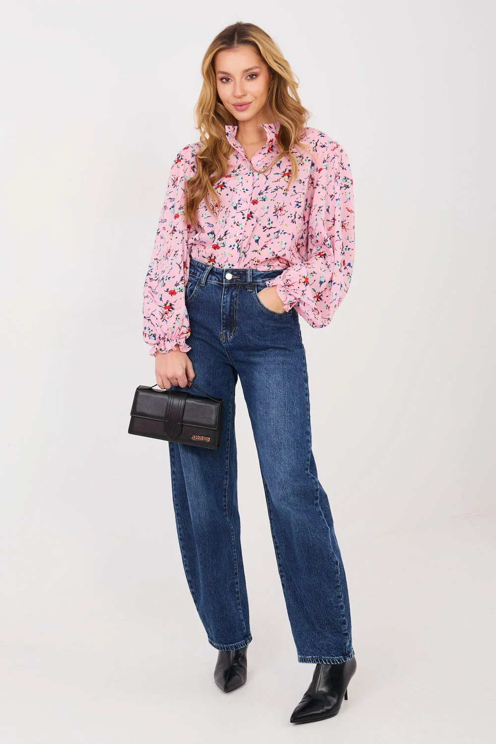 Chemise manche longue rose – Image 2