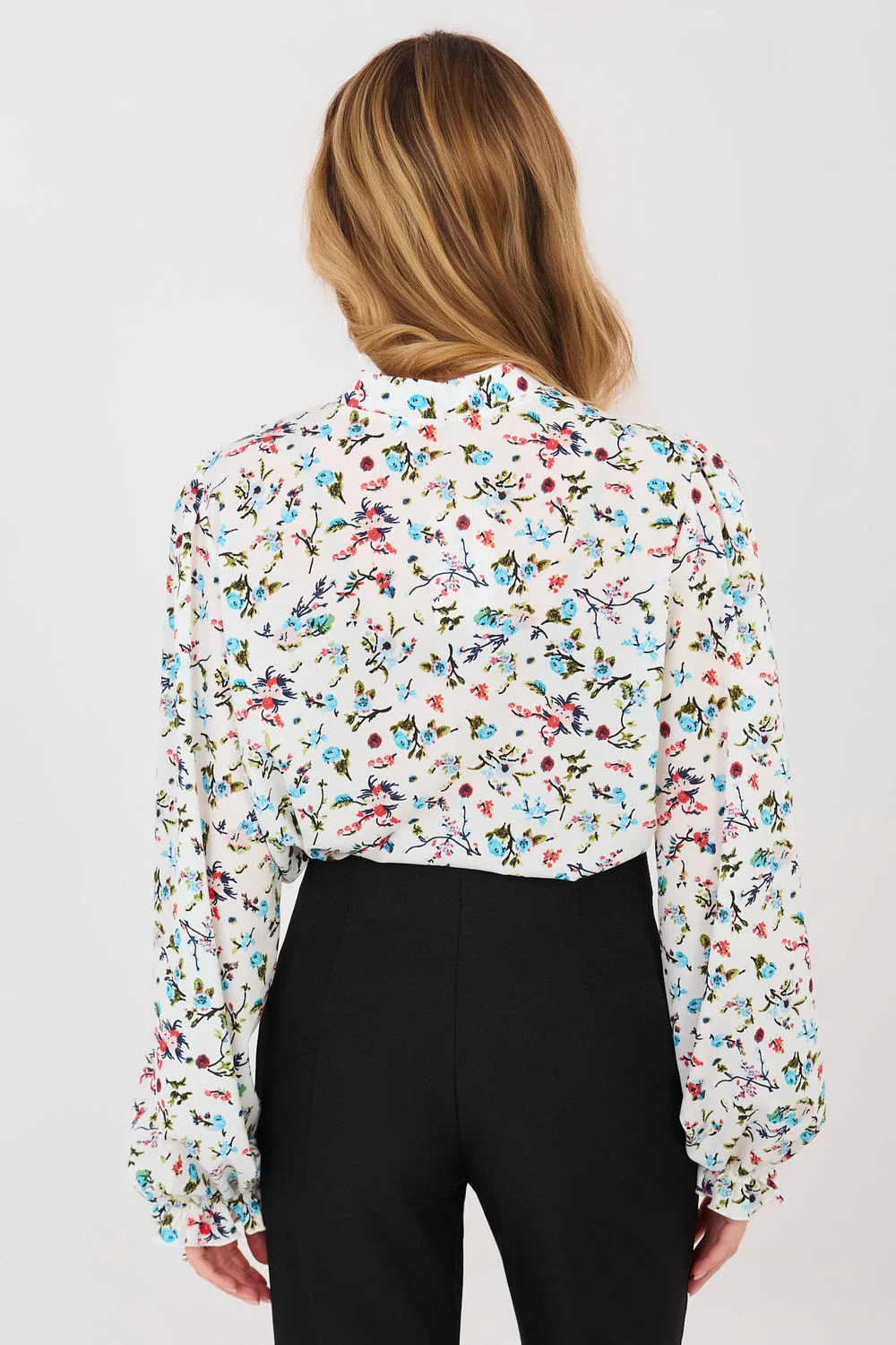 Chemise manche longue bleue – Image 3