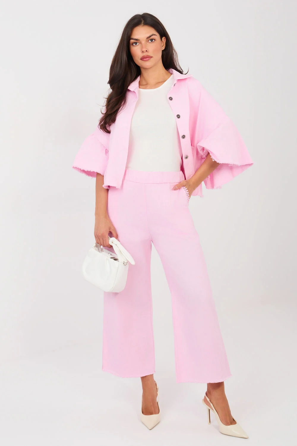 Veste en jean rose – Image 2