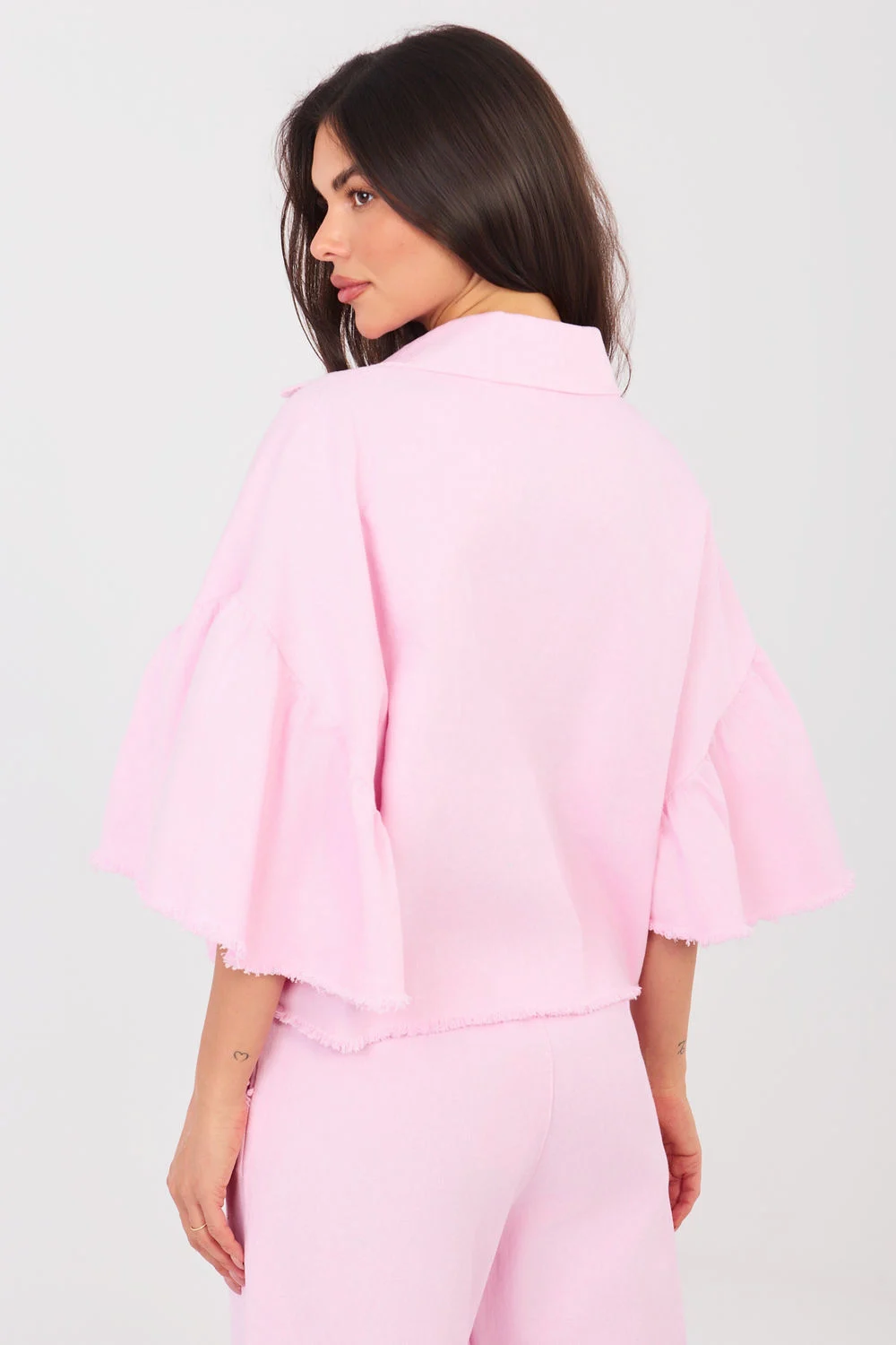 Veste en jean rose – Image 3