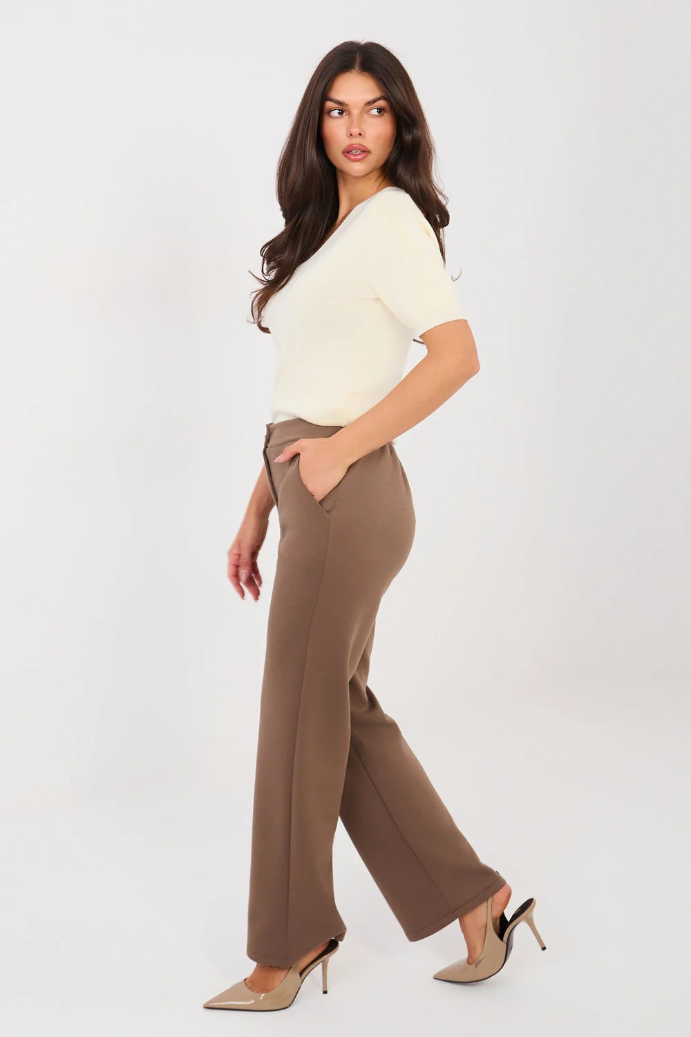Pantalon femme beige – Image 2