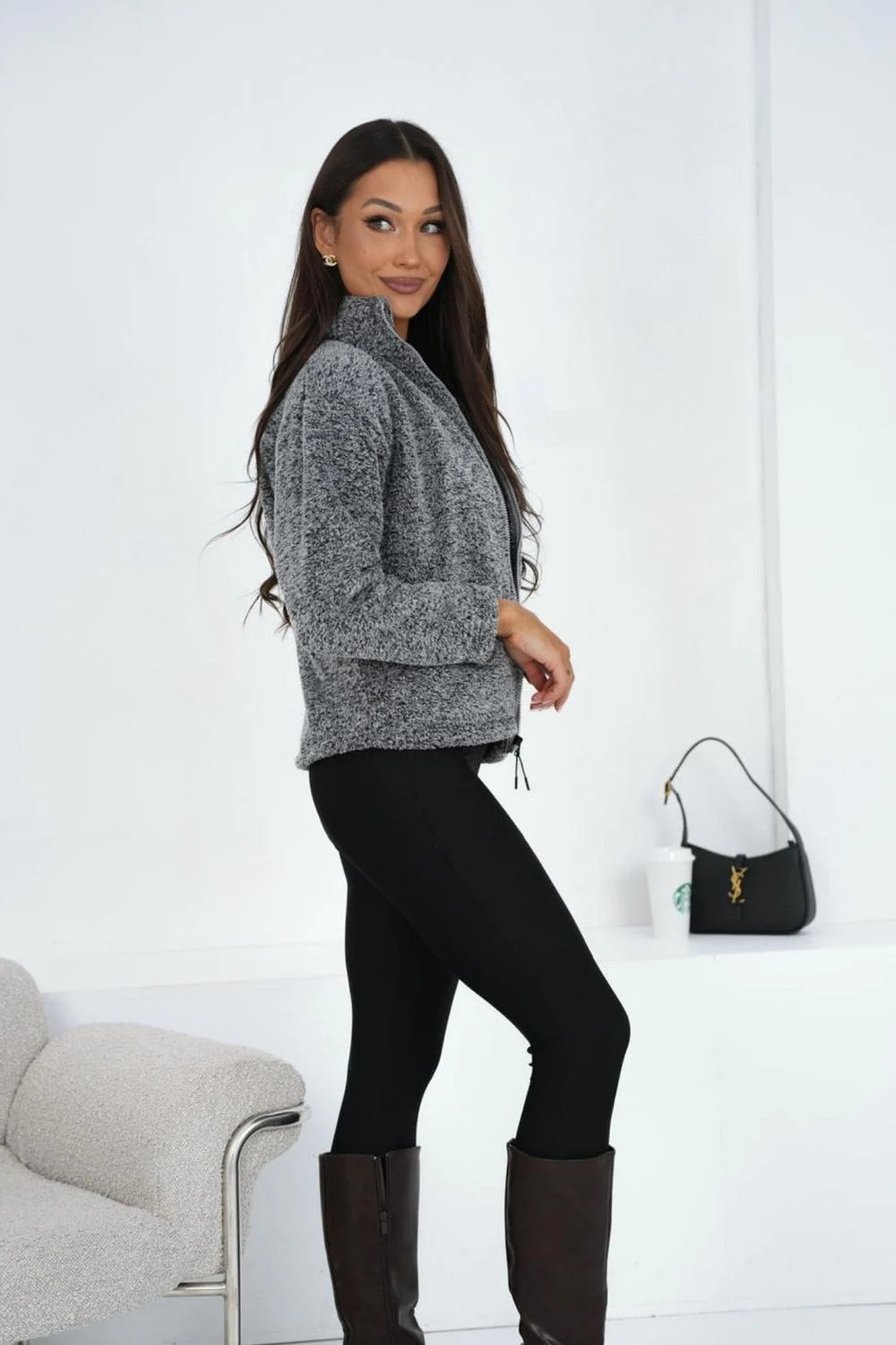 Sweatshirt gris – Image 2