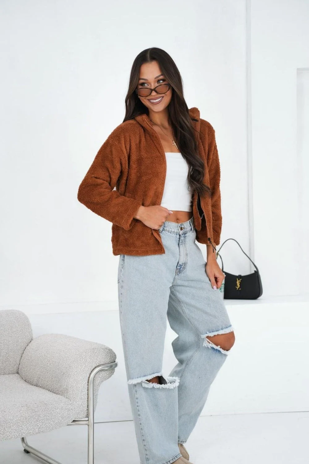 Sweatshirt brun – Image 2