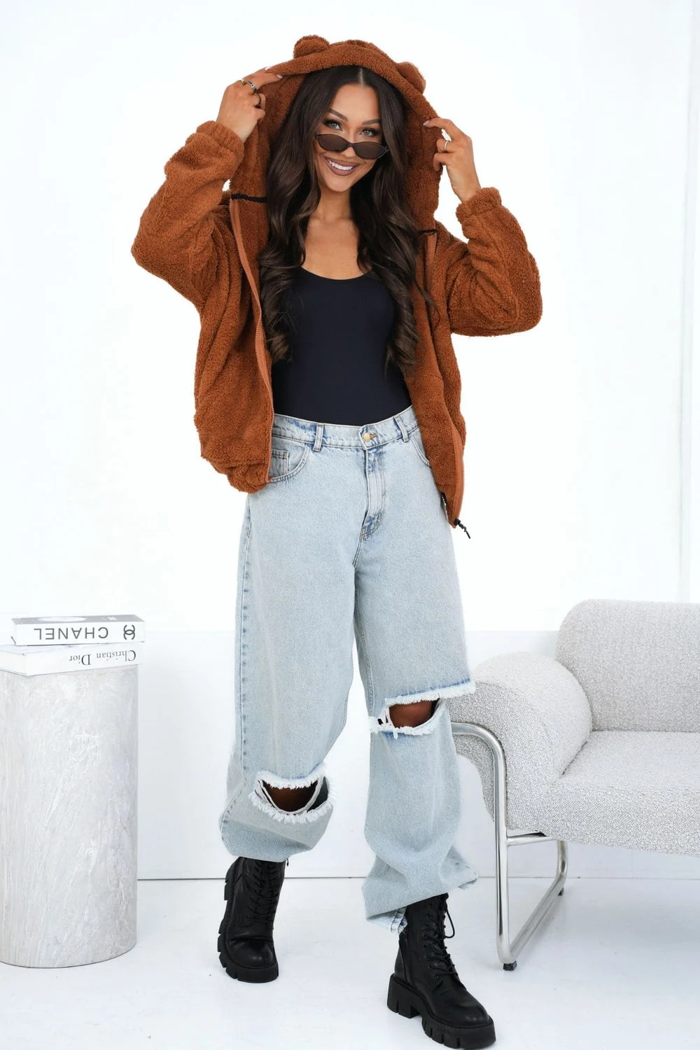 Sweatshirt brun – Image 2