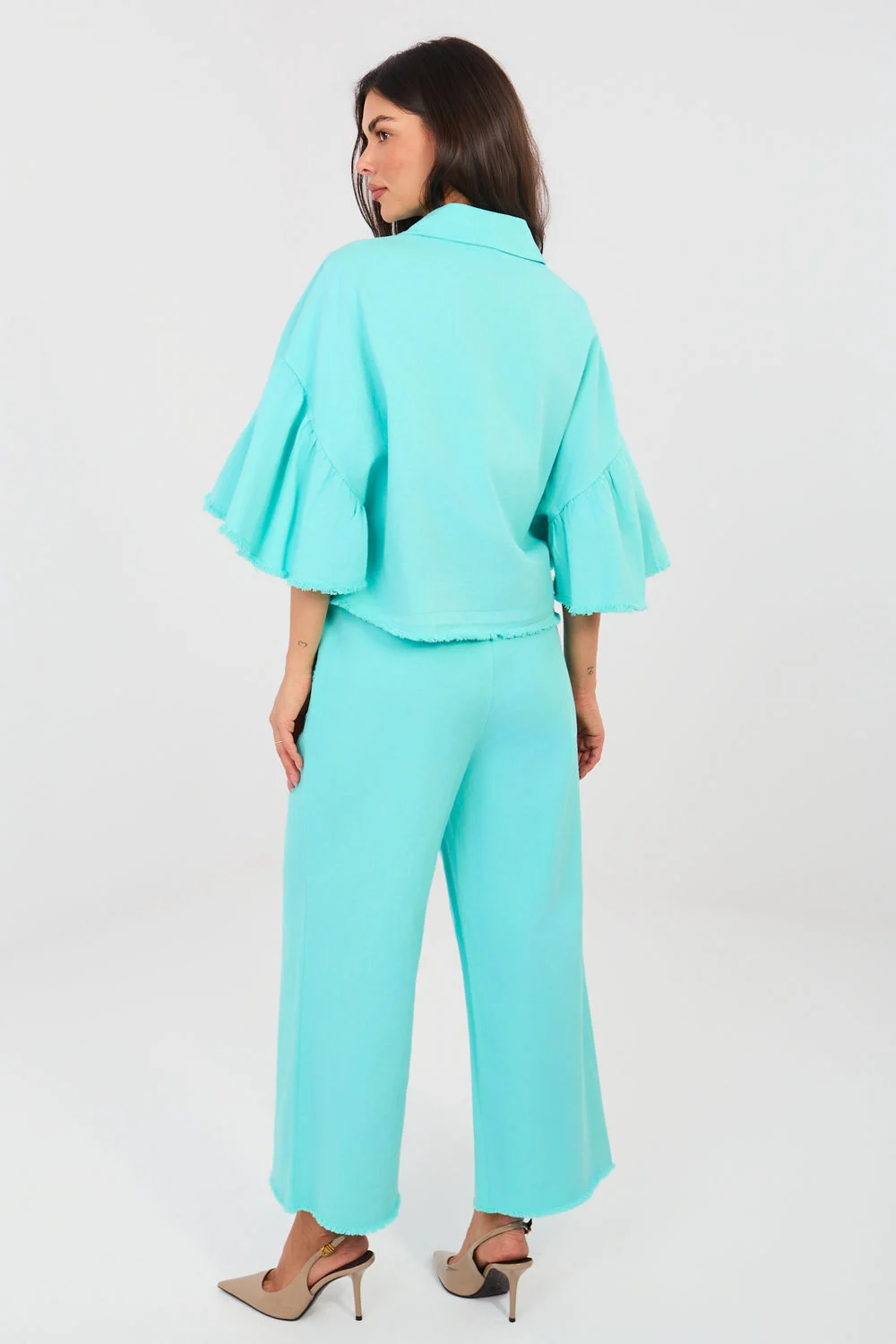 Pantalon femme bleu – Image 3