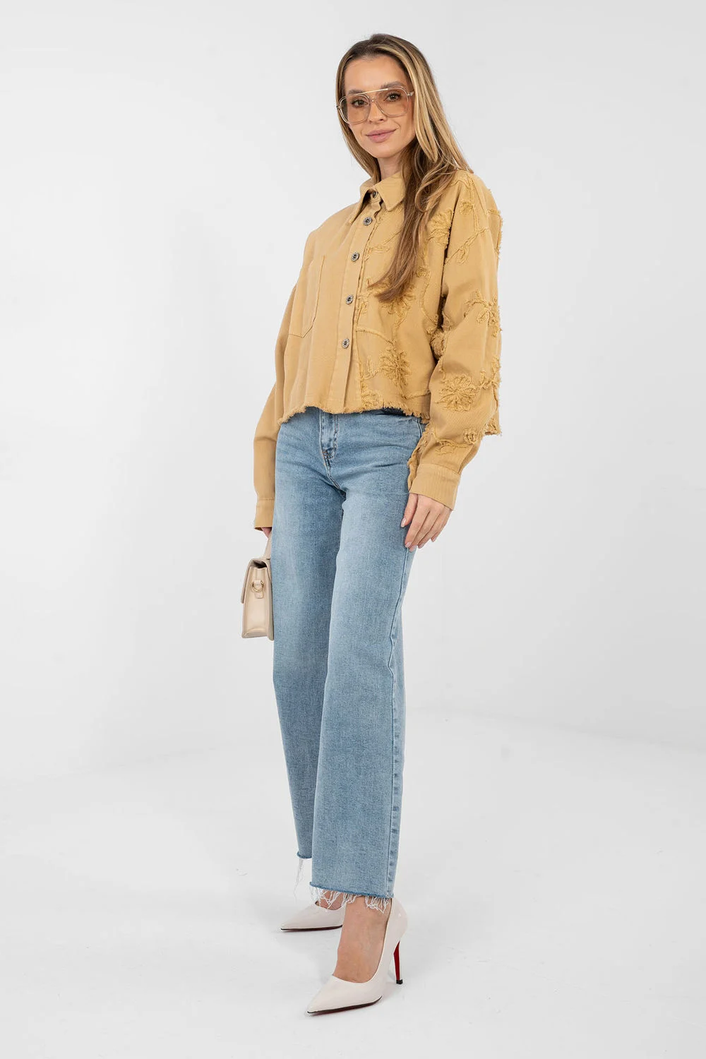 Veste en jean brun – Image 2