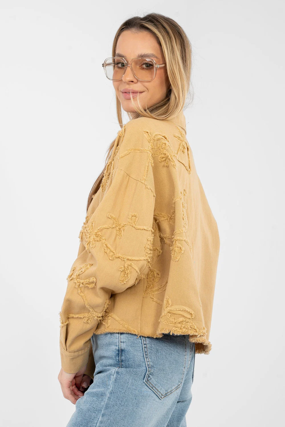 Veste en jean brun – Image 3